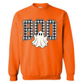 Gingham Boo With Ghost Sweatshirt