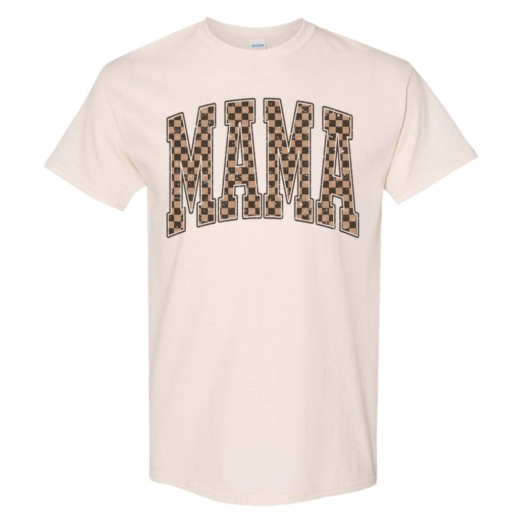 Checkerboard Mama Tee