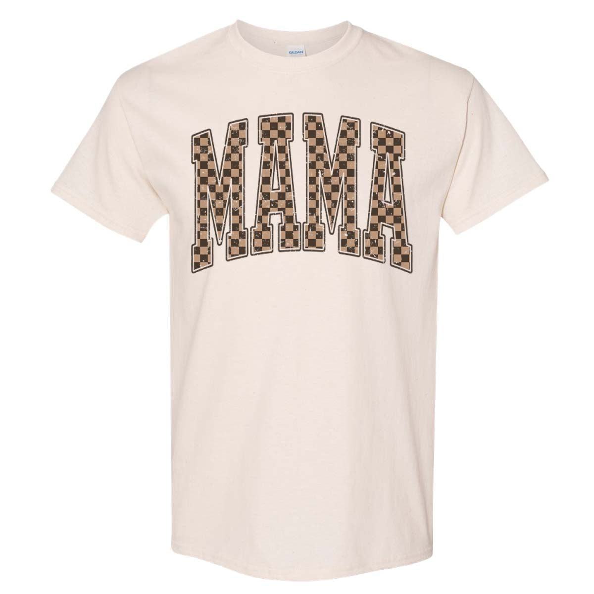 Checkerboard Mama Tee